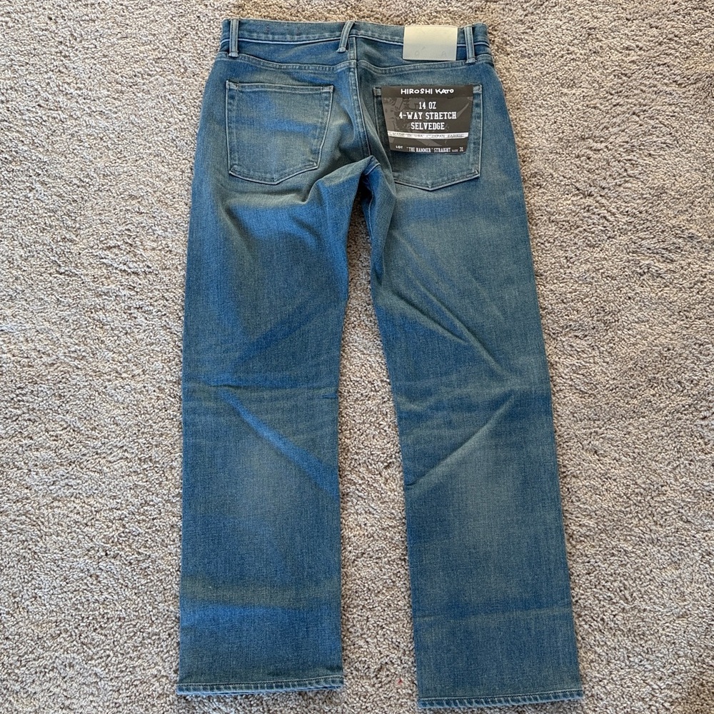 HIROSHI Kato Men’s’ 31/29 Hammer Straight - Julian 14oz Selvedge New w. Tags